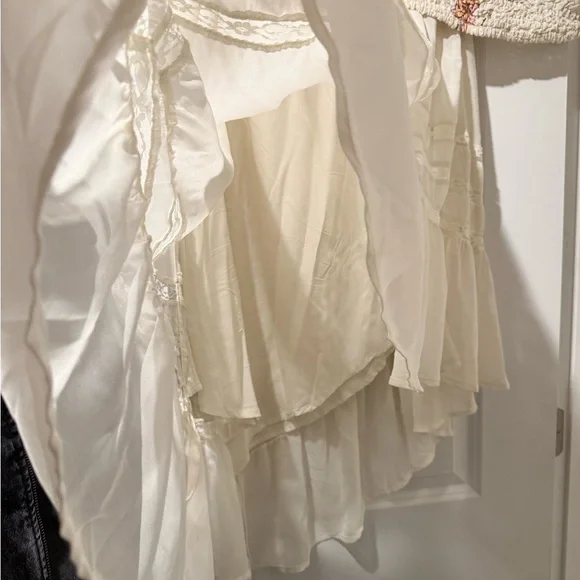 Free People Cream Maxi Skirt with Floral Embroidery - Picture 3 of 4